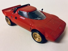 1:43 Lancia Stratos, red with gold alloys, diecast model
