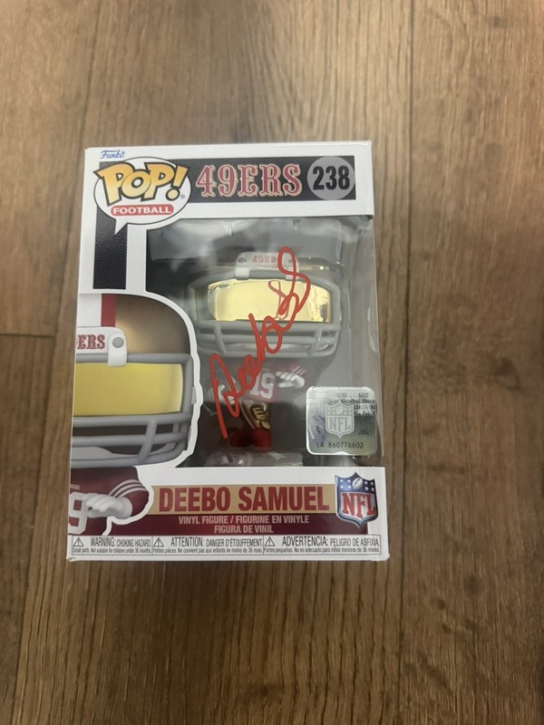 Deebo Samuels Signed Auto San Francisco 49ers Funko Pop 238 Fanatics 