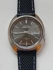 JDM Seiko vintage watch 7019-7070 Black sunburst dial new rubber strap Kanji
