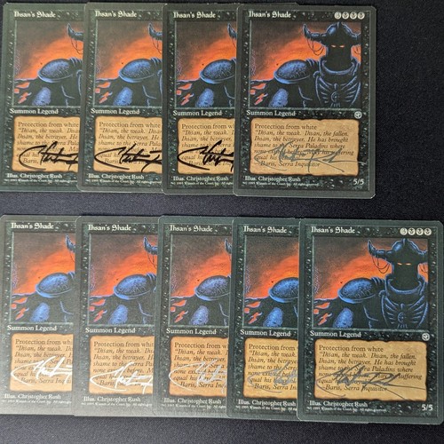 Signed Christopher Rush Magic The Gathering NM-MINT Ihsan's Shade Homelands - Picture 3 of 7