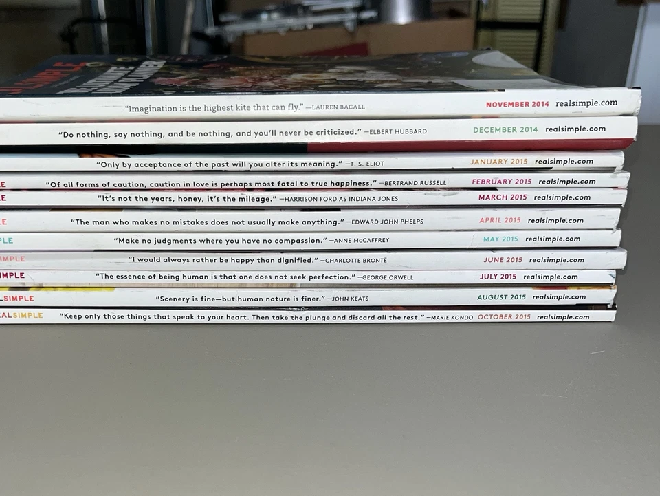 Real Simple Magazine Lot of 11 Life Made Easier Home Nov-Dec 2014, Jan-Oct 2015 - Image 2 of 4