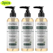 3X 100ml Collagen Firming Lifting Body Oil Skin Tightening Hydrating Massage Oil