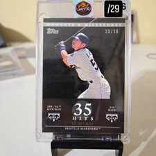 Topps Moments & Milestones Ichiro 35 Hits Seattle Mariners #242 2001 /29