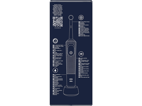 Cepillo eléctrico - Oral-B Vitality Pro, Con 2 Cabezales, Negro - Imagen 9 de 12