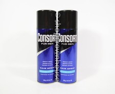2 Consort for Men Unscented Extra Hold Hair Spray 8.3 oz. contains no water