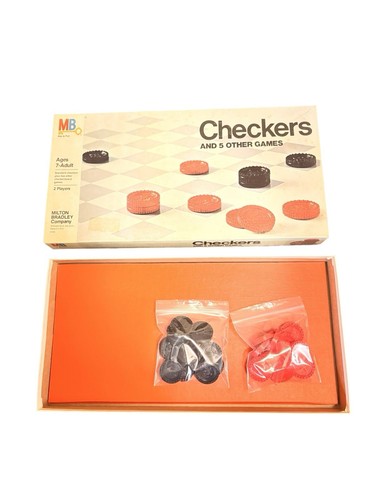 Vintage Milton Bradley 1970 Checkers And 5 Other Games Key To Fun And Learning - Picture 1 of 5