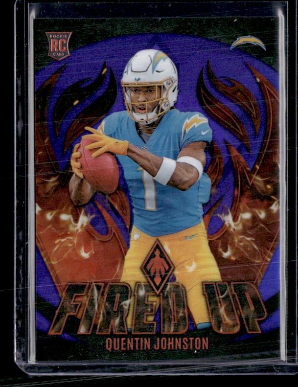 Quentin Johnston Panini Phoenix Fired Up #FU14 Purple