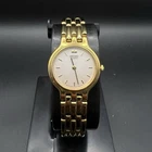 Vintage Seiko Women's Quartz Goldtone Watch Textured Dial 22.5mm 1N00-0A99