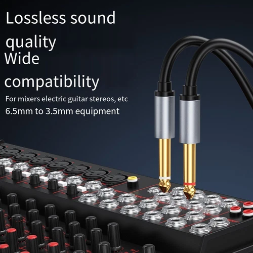 Elevate Your Sound Experience with the 3 5mm to Double 6 5mm TRS Cable