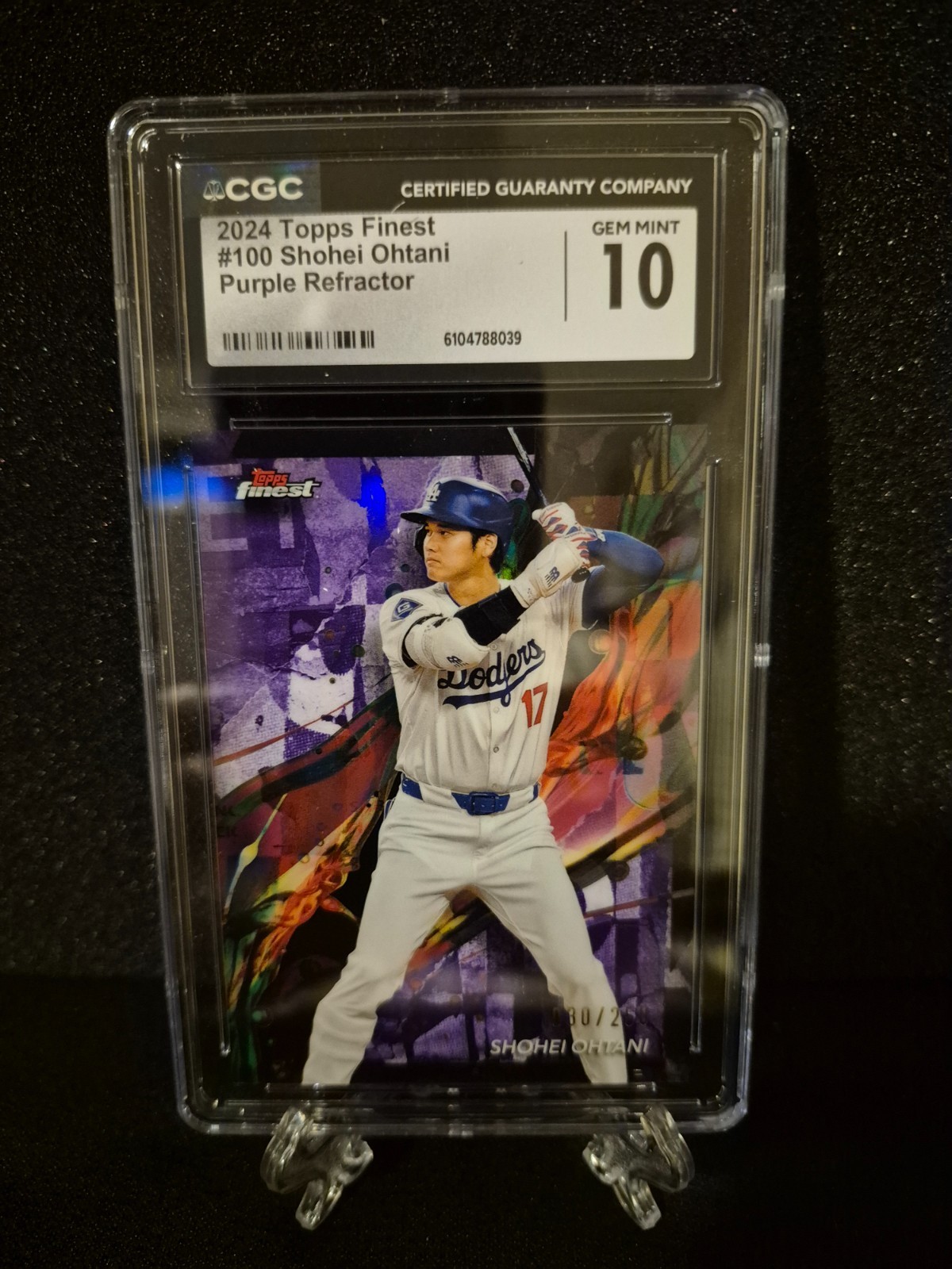 2024 Topps Finest - Common Shohei Ohtani #100 Purple Refractor /250