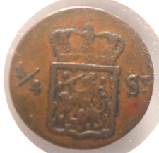 Netherlands East Indies, 1826, 1/14 Stiver, Token, KM-Tn6, Fine+, NR, 12-27