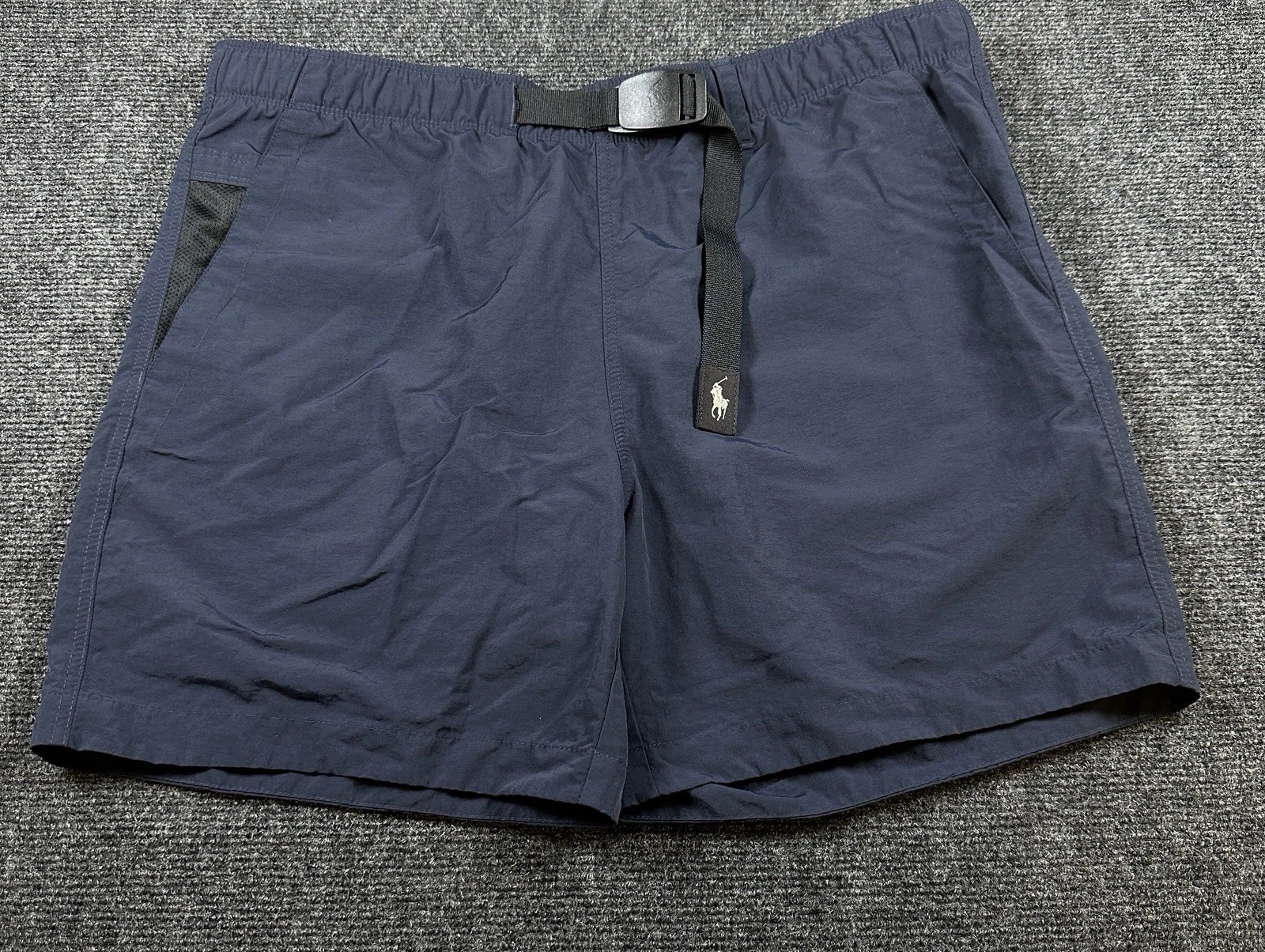 Polo Ralph Lauren 6-Inch Water Resistant Navy Hiking Shorts Sz XL