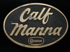 QI11116 VINTAGE 1977 **CALF MANNA (CARNATION)** LIVESTOCK & AGRICULTURE BUCKLE