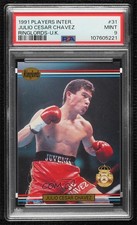1991 Ringlords Printed in the UK Julio Cesar Chavez #31 PSA 9 MINT 8d2