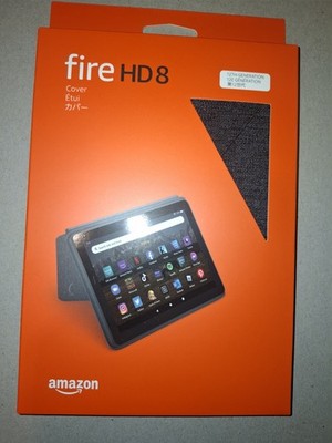 Amazon Fire HD 8 Hülle 12. Generation   Stoff Cover, Schwarz Neu Ovp