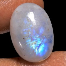 100 Natural Rainbow Moonstone Oval Cabochon Gemstone 21.5 Ct 22X16X5mm GC-39154