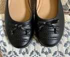 Hotter Emmy Black Leather Comfort Ballet Flats Shoes Sz 10 New ? — photo 3