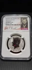 2014 W  SILVER KENNEDY HALF NGC RP69 HIGH RELIEF 50TH ANNIVERSARY Signed