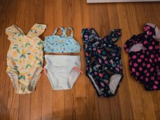 Girls set of four, size 18 month bathing suitsCat  Jack