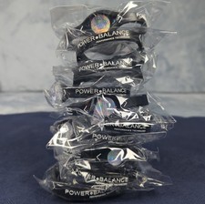 Black LARGE Power Balance Bands Bracelets Sports Energy Health Ships Same Day