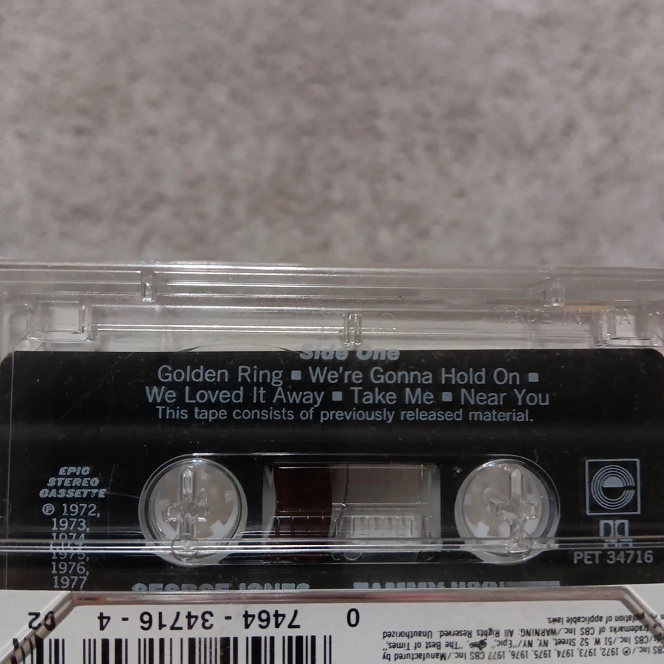 George Jones Tammy Wynette Greatest Hits Cassette Tape / 1977 / Sealed New - Image 4 of 4