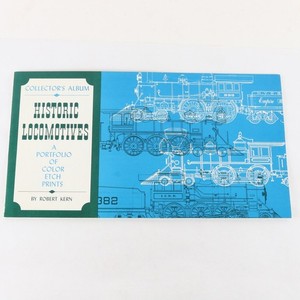 Set Of 4 Historic Locomotives Color Etch Prints Collectors Album Robert Kern