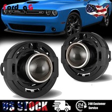 For 2015-2021 Dodge Challenger Projector Fog Light Front Bumper Lamps Clear Lens For 2015-2021 Dodge Challenger Projector Fog Light Front Bumper Lamps Clear Lens