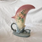 Vintage Hull Pottery 1946-47 Matte Wildflower Cornucopia Vase  Has Small Chip
