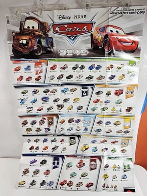 Disney Pixar Cars 2 World Grand Prix 2013 Poster Checklist | eBay