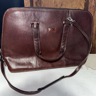 Tony Perotti Hand Bag Leather Brown 
