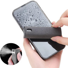 1pc 2-in-1 Screen Cleaner Spray Bottle Microfiber Cloth Phone Laptop Cleaning
