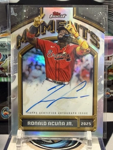 2026 Topps Finest Ronald Acuna Jr Finest Moments On-Card AUTO #FMA-RAJ Braves TZ