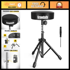 Adjustable Drum Throne Stool - Universal Drummer Seat for Adults Beginners