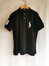 Ralph Lauren Polo Black  Men's XL  Big Pony Logo T-shirt Custom Fit