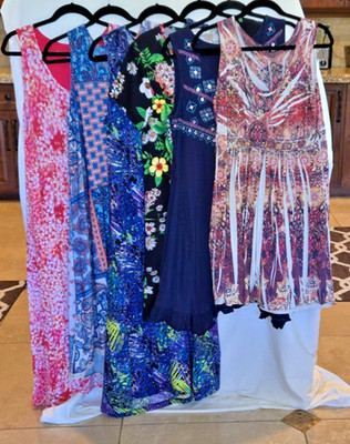 Women s Dress Lot 6 XL 1X Plus Style & Co Apt 9 Vera Wang Floral Casual Bundle