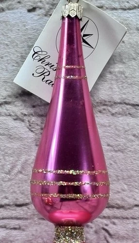 Christopher Radko Joya Reflector A Adorno Oro Rosa 9.5 pulgadas 86-016-1 - Imagen 2 de 12