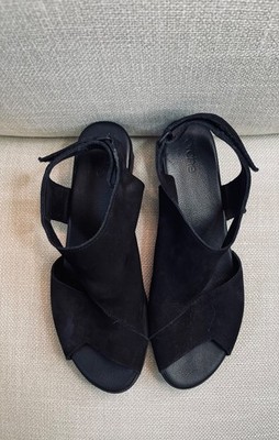 Arche Obibbi Sandals EU 39 US 8 Black Nubuck Slingback Comfort Shoes