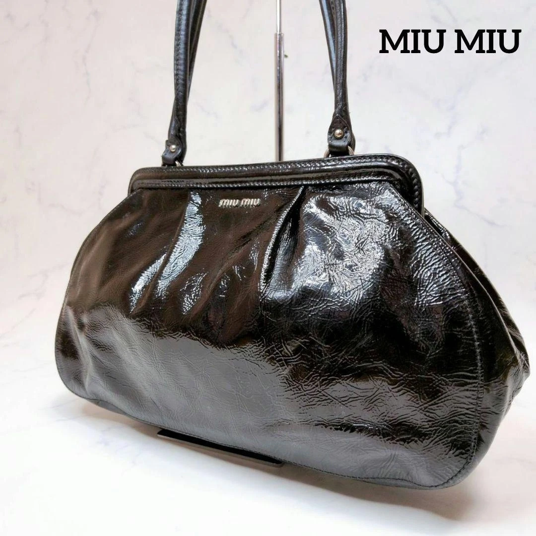 Miu Miu Black Patent Bags & Handbags for Women for sale | eBay