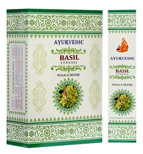 Ayurvedic Basil Tulsi Incense Sticks Spiritual Fragrance Masala AGARBATTI 180g