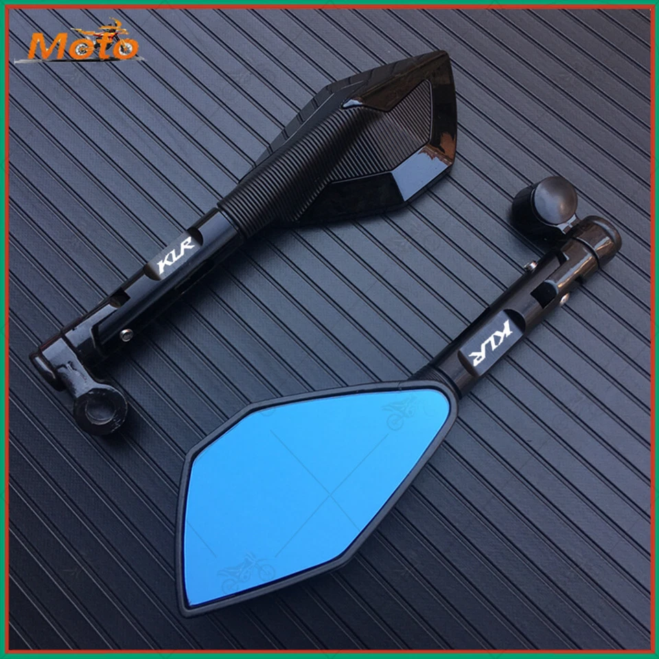 Espejos retrovisores laterales universales para moto para KAWASAKI KLR 650 250 1987-2023 Foto 2 de 4