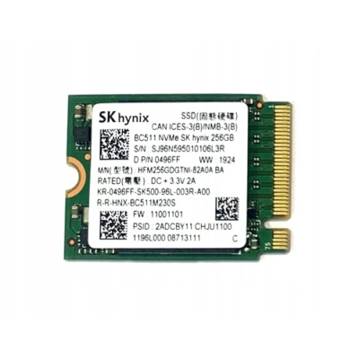 MKSYページ Festplatte SSD SK Hynix BC511 (0496FF) 256GB M.2 2230 NVMe