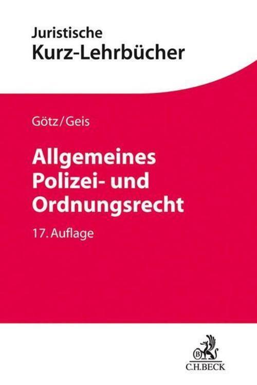 Thumbnail - Allgemeines Polizei- Und Ordnungsrecht Volkmar Götz