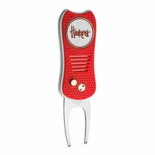 Nebraska Cornhuskers Switchblade Divot Tool with ball marker,  magnet attachment
