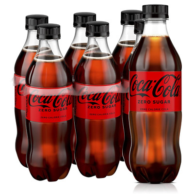 Sugar Diet Soda Soft Drink, 16.9 Fl Oz, 6 Pack
