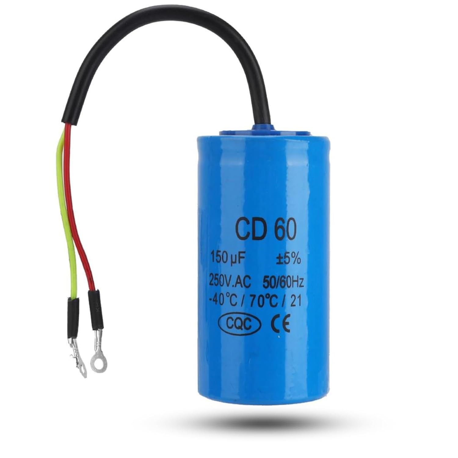 Condensateur de démarrage CD60 150uF 250V AC pour moteur monophasé 50/60Hz