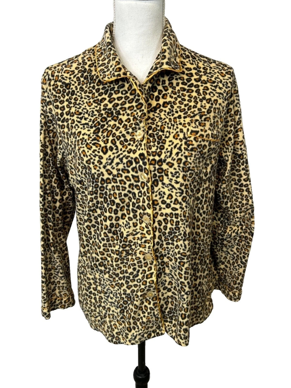 Estampado Animal Aria Poliéster Pijamas y batas para Mujeres