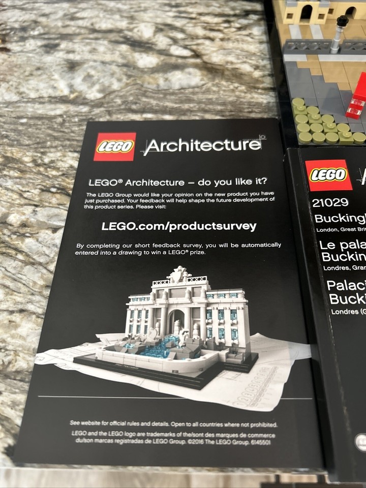 LEGO Architecture Buckingham Palace 21029 100 Complete W/Instructions