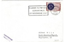 France, GS, MiNr. 1601, So Stamp, La Flamme Olympique, 1967, See Scan.