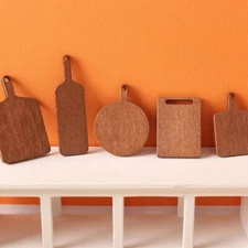 Cutting Board Set 5pc - Dollhouse Miniature 1:12 Scale - FAST US Shipper