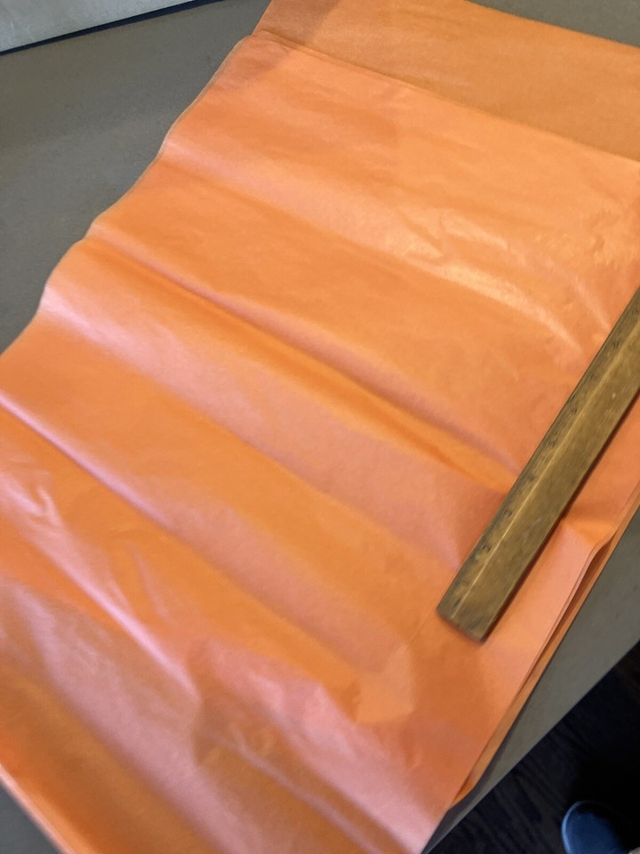 Orange Vintage Esaki Japanese Tissue Covering For Balsa Silk Dope Model